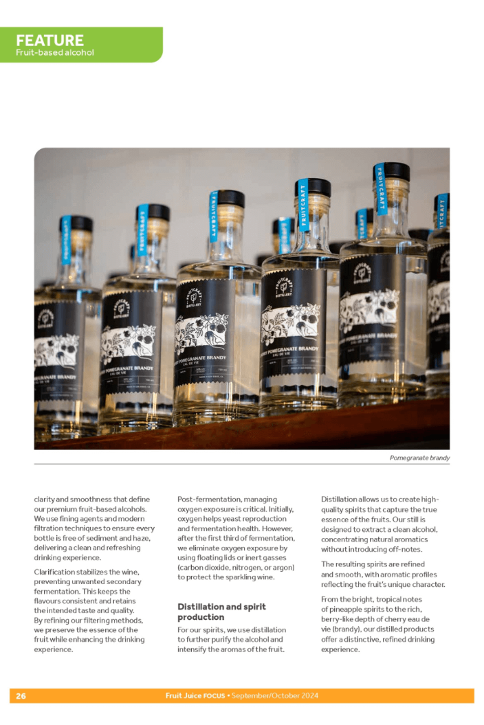 Editorial image of FruitCraft’s event space featured in Fruitjuice Magazine.