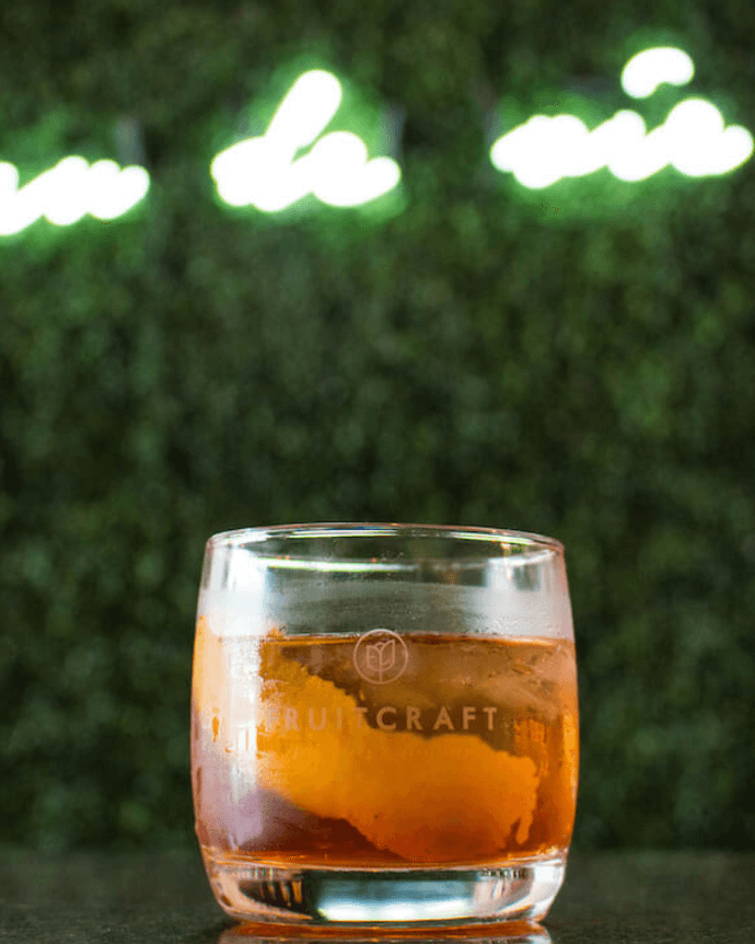 Signature cocktail served at FruitCraft